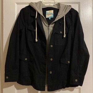 Cali 1850 Vintage Style Hoodie Zip Up Jacket